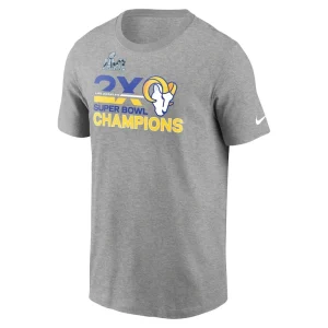 Los angeles rams nike 2 time super bowl champions t shirt Heathered gray M