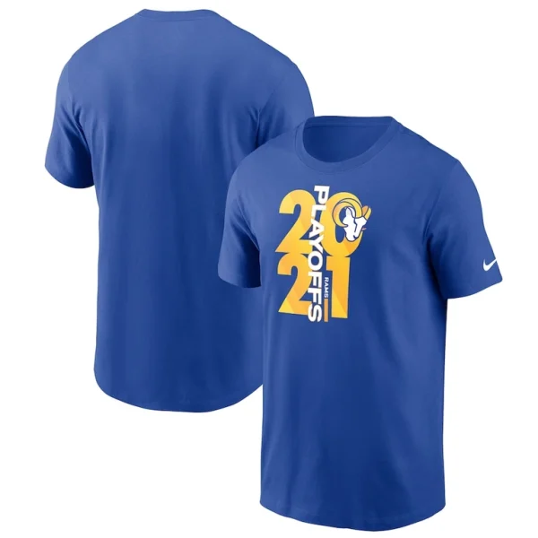 Los angeles rams nike 2021 nfl playoffs bound t shirt Royal