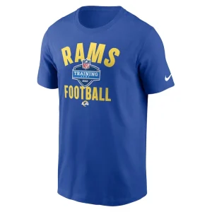 Los angeles rams nike 2022 training camp athletic t shirt Royal M