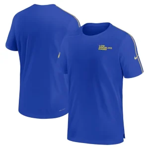 Los angeles rams nike 2024 sideline coach uv performance t shirt Royal