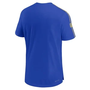 Los angeles rams nike 2024 sideline coach uv performance t shirt Royal L