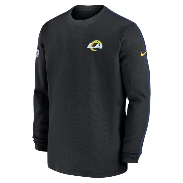 Los angeles rams nike 2024 sideline coaches long sleeve top Black M