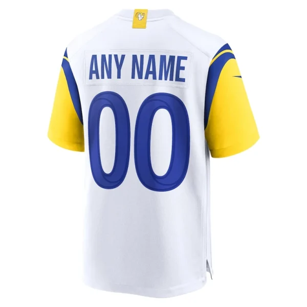 Los angeles rams nike alternate custom jersey White L