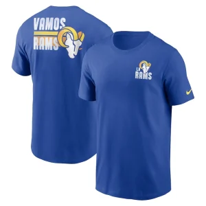 Los angeles rams nike blitz essential t shirt Royal