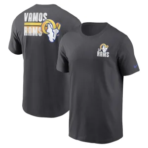 Los angeles rams nike blitz essential t shirt anthracite Multi