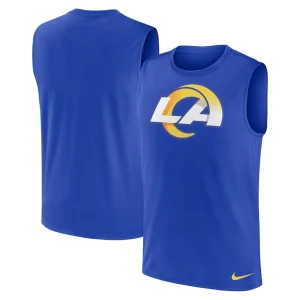 Los angeles rams nike blitz legend muscle tank top Royal