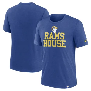Los angeles rams nike blitz tri blend t shirt Royal