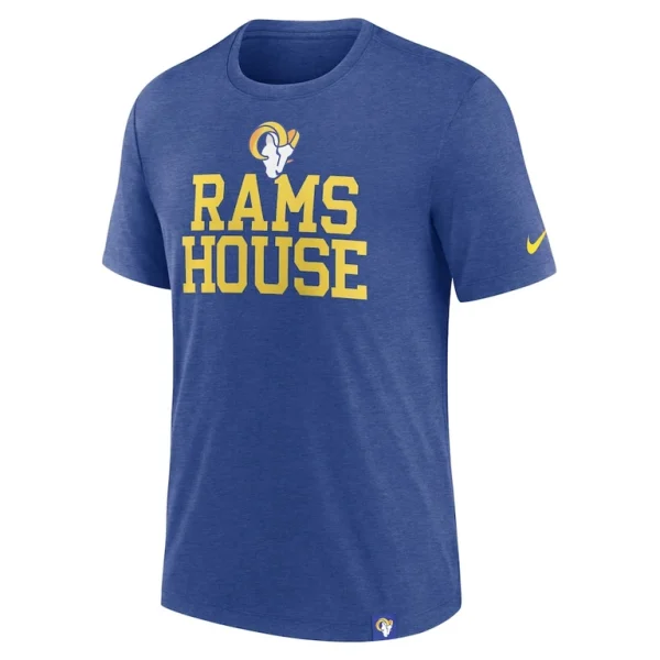 Los angeles rams nike blitz tri blend t shirt Royal M
