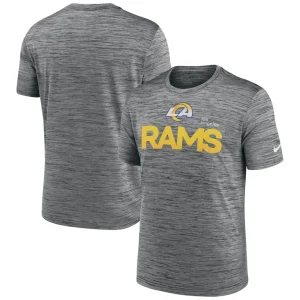 Los angeles rams nike blitz velocity modern performance t shirt anthracite Multi