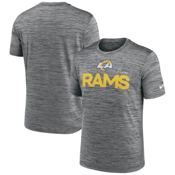 Los angeles rams nike blitz velocity modern performance t shirt anthracite Multi