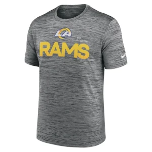 Los angeles rams nike blitz velocity modern performance t shirt anthracite Multi M