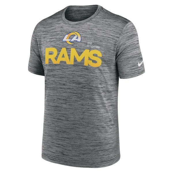 Los angeles rams nike blitz velocity modern performance t shirt anthracite Multi M