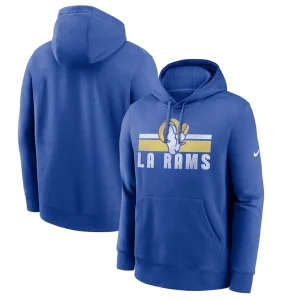 Los angeles rams nike club fleece pullover hoodie Royal