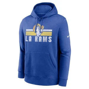 Los angeles rams nike club fleece pullover hoodie Royal M