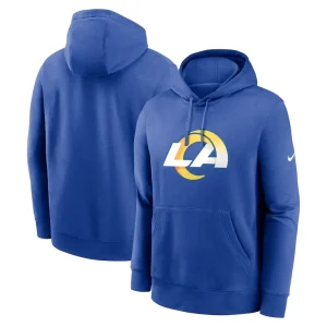 Los angeles rams nike club logo pullover hoodie Royal