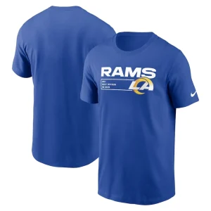 Los angeles rams nike division essential t shirt Royal