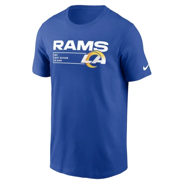 Los angeles rams nike division essential t shirt Royal M