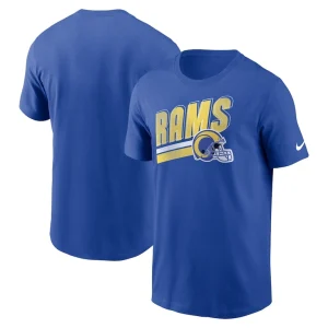Los angeles rams nike essential blitz lockup t shirt Royal
