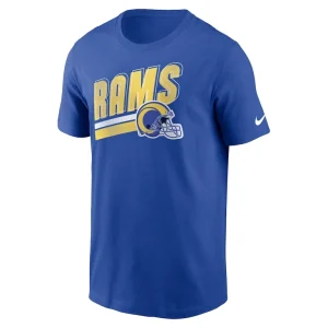 Los angeles rams nike essential blitz lockup t shirt Royal M