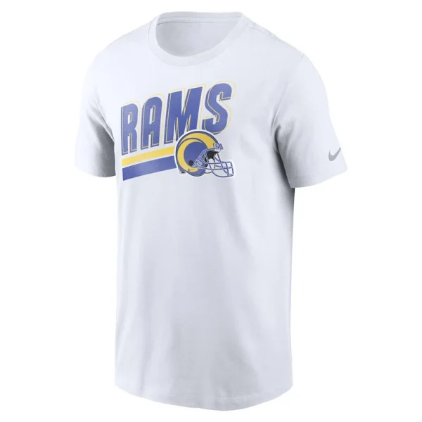 Los angeles rams nike essential blitz lockup t shirt White M