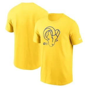 Los angeles rams nike faded essential t shirt Gold