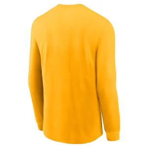 Los angeles rams nike fashion tri blend long sleeve t shirt Gold L