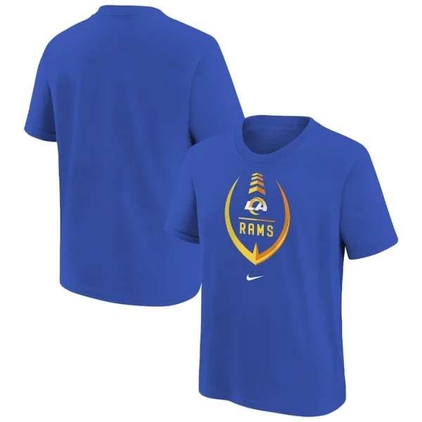 Los angeles rams nike girls preschool icon t shirt Royal