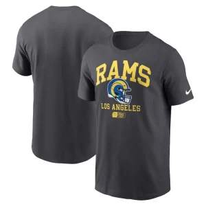 Los angeles rams nike helmet essential t shirt anthracite Multi