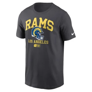 Los angeles rams nike helmet essential t shirt anthracite Multi M