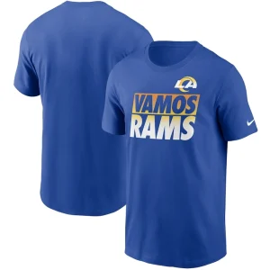 Los angeles rams nike hometown collection vamos t shirt Royal