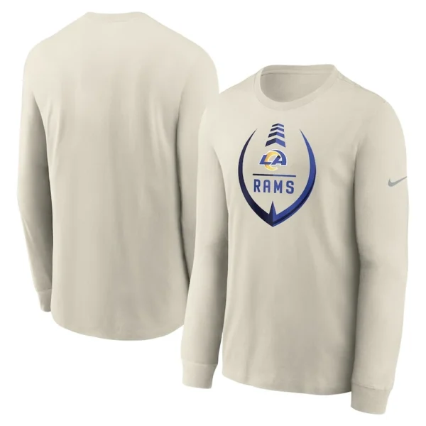 Los angeles rams nike icon legend long sleeve performance t shirt bone Multi