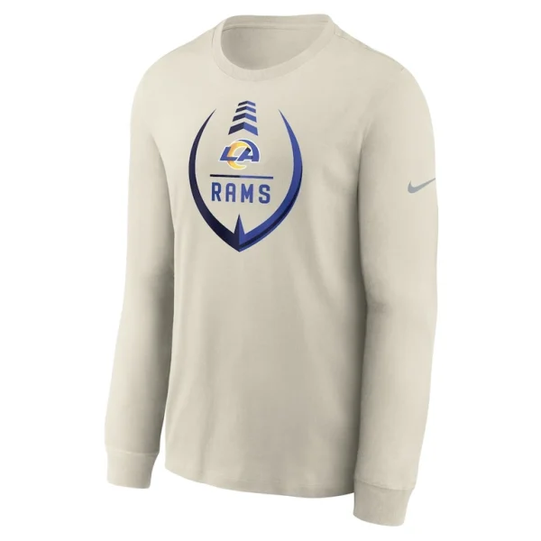Los angeles rams nike icon legend long sleeve performance t shirt bone Multi M