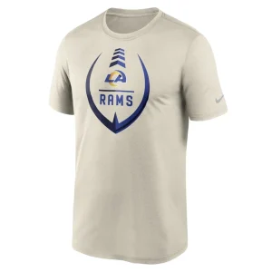 Los angeles rams nike icon legend performance t shirt bone Multi M