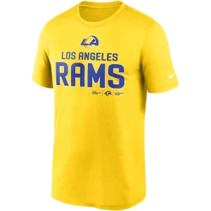 Los angeles rams nike legend community performance t shirt Gold M