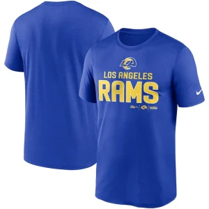 Los angeles rams nike legend community performance t shirt Royal