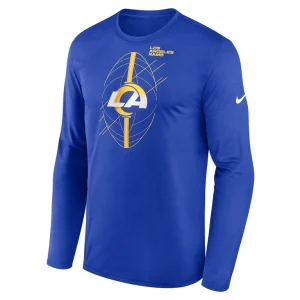 Los angeles rams nike legend icon long sleeve t shirt Royal M