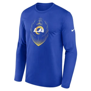 Los angeles rams nike legend icon long sleeve t shirt Royal M