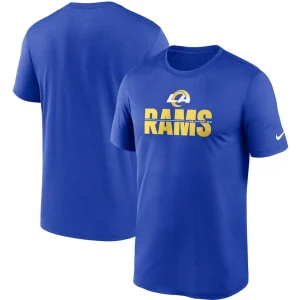 Los angeles rams nike legend microtype performance t shirt Royal