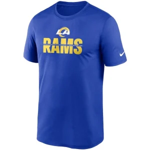 Los angeles rams nike legend microtype performance t shirt Royal M