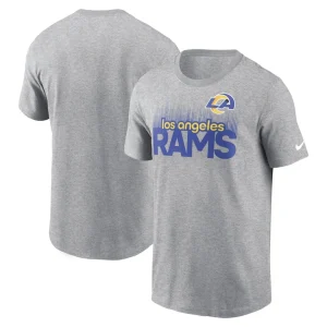 Los angeles rams nike local essential t shirt Heather gray