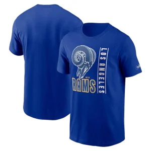 Los angeles rams nike lockup essential t shirt Royal