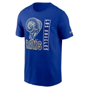 Los angeles rams nike lockup essential t shirt Royal M