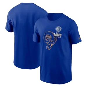 Los angeles rams nike logo essential t shirt Royal