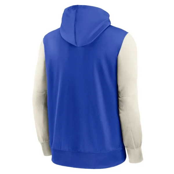 Los angeles rams nike performance full zip hoodie Royal L