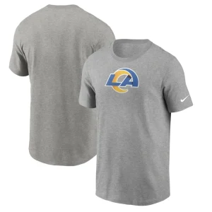 Los angeles rams nike primary logo t shirt Heathered gray