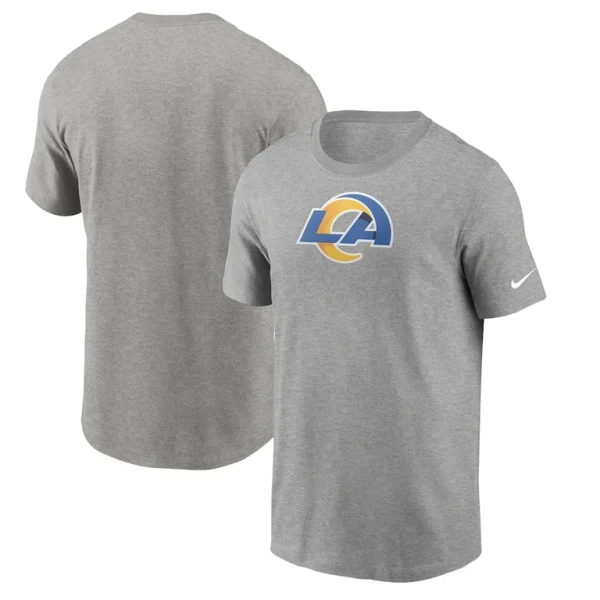 Los angeles rams nike primary logo t shirt Heathered gray