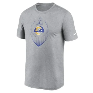 Los angeles rams nike primetime legend icon performance t shirt Heather gray M