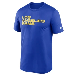 Los angeles rams nike primetime legend wordmark performance t shirt Royal M
