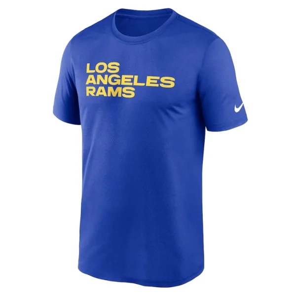 Los angeles rams nike primetime legend wordmark performance t shirt Royal M