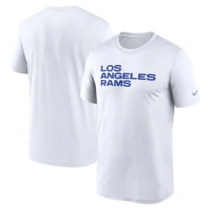 Los angeles rams nike primetime legend wordmark performance t shirt White